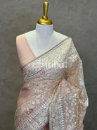 SILK ORGANZA EMBROIDERY SAREE