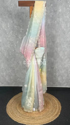SILK ORGANZA EMBROIDERY SAREE