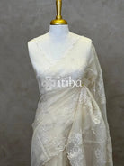 SILK ORGANZA EMBROIDERY SAREE