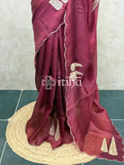 SILK ORGANZA HAND EMBROIDERY SAREE