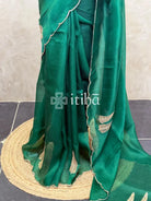 SILK ORGANZA HAND EMBROIDERY SAREE