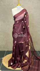 SILK ORGANZA HANDLOOM BANARASI SAREE