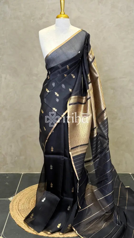 SILK ORGANZA HANDLOOM BANARASI SAREE