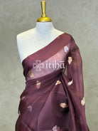 SILK ORGANZA HANDLOOM BANARASI SAREE