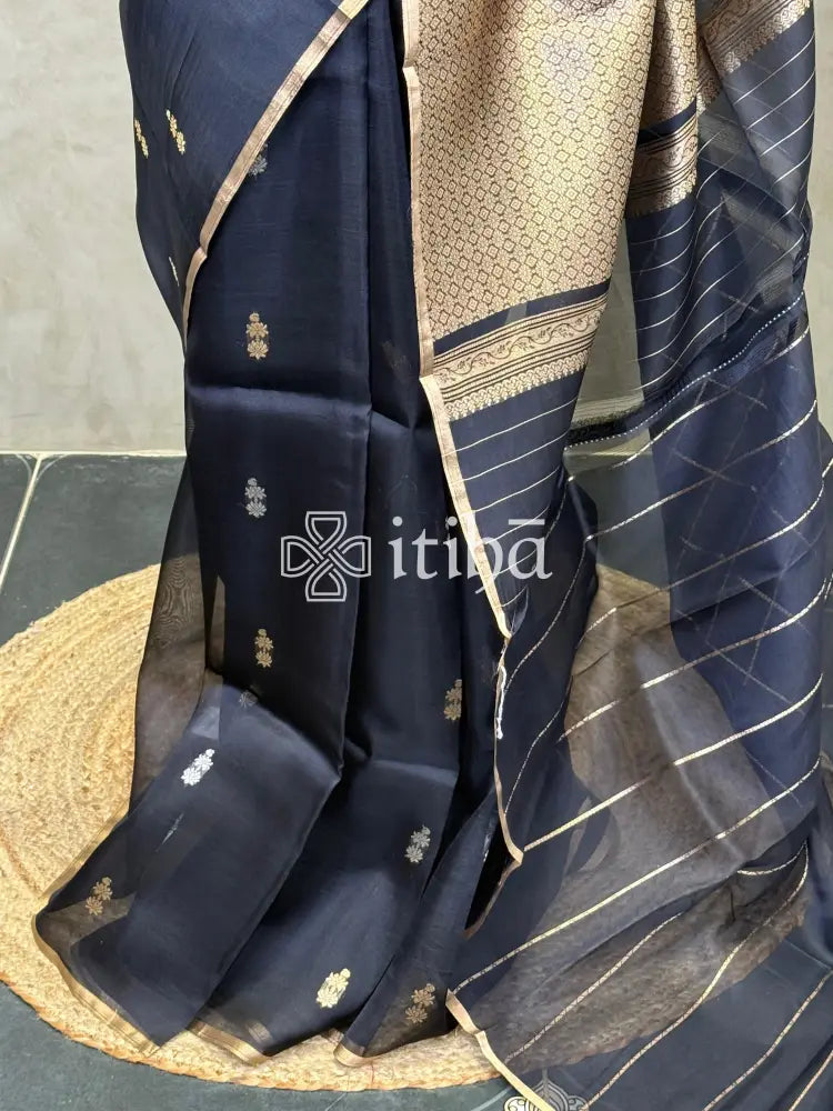 SILK ORGANZA HANDLOOM BANARASI SAREE