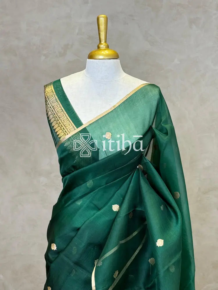 SILK ORGANZA HANDLOOM BANARASI SAREE