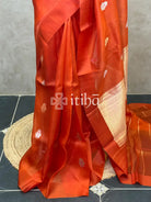 SILK ORGANZA MEENAKARI BANARASI SAREE