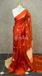 SILK ORGANZA MEENAKARI BANARASI SAREE