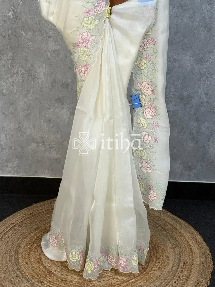 SILK ORGANZA SAREE