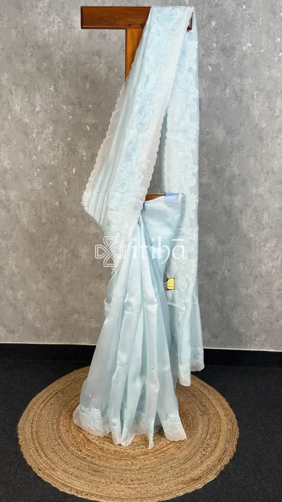 SILK ORGANZA SAREE