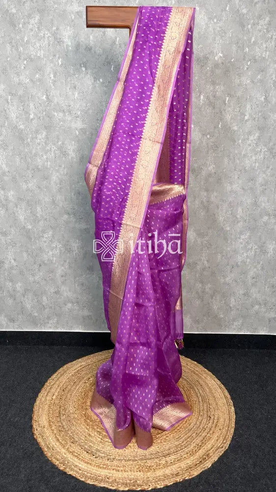 SILK ORGANZA ZARI BANARASI SAREE