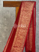 SILK ORGANZA ZARI CRUSH BANARASI SAREE