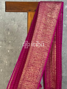 SILK ORGANZA ZARI CRUSH BANARASI SAREE