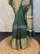 SILK ORGANZA ZARI CRUSH BANARASI SAREE