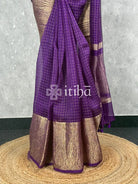 SILK ORGANZA ZARI CRUSH BANARASI SAREE