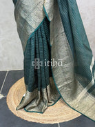 SILK ORGANZA ZARI CRUSH BANARASI SAREE