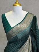 SILK ORGANZA ZARI CRUSH BANARASI SAREE