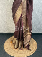 SILK ORGANZA ZARI CRUSH BANARASI SAREE