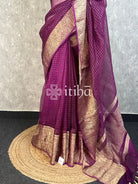 SILK ORGANZA ZARI CRUSH BANARASI SAREE