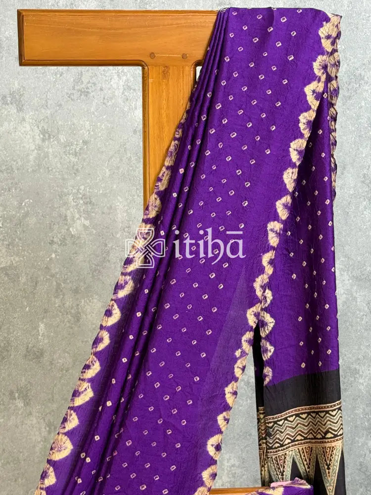 SOFT KATAN BHANDHEJ BANARASI SAREE