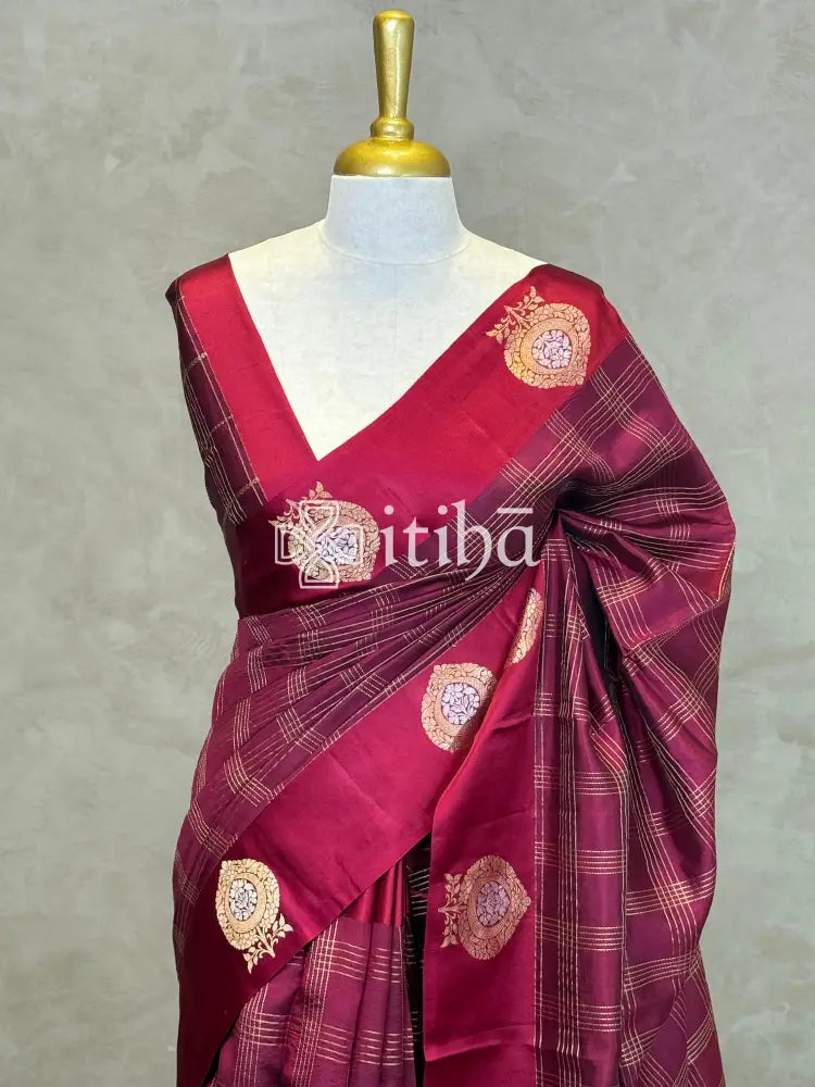 SOFT KATAN SILK MEENAKARI BANARASI SAREE