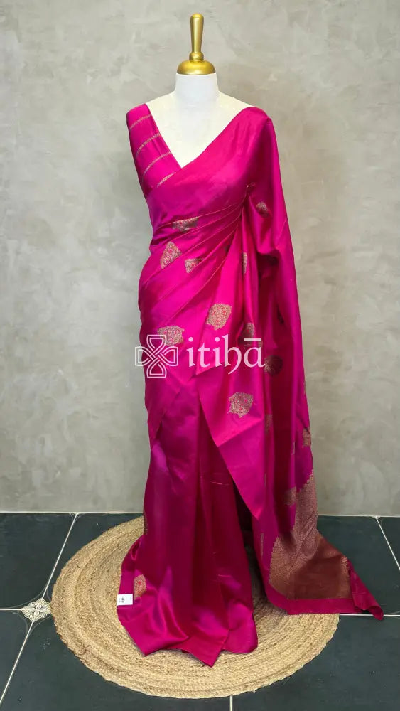 SOFT KATAN SILK MEENAKARI BANARASI SAREE
