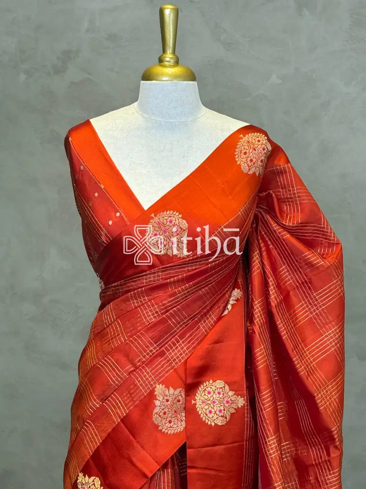 SOFT KATAN SILK MEENAKARI BANARASI SAREE