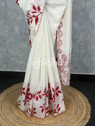 SOFT KOTA APPLIQUE EMBROIDERY SAREE
