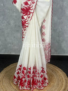 SOFT KOTA APPLIQUE EMBROIDERY SAREE