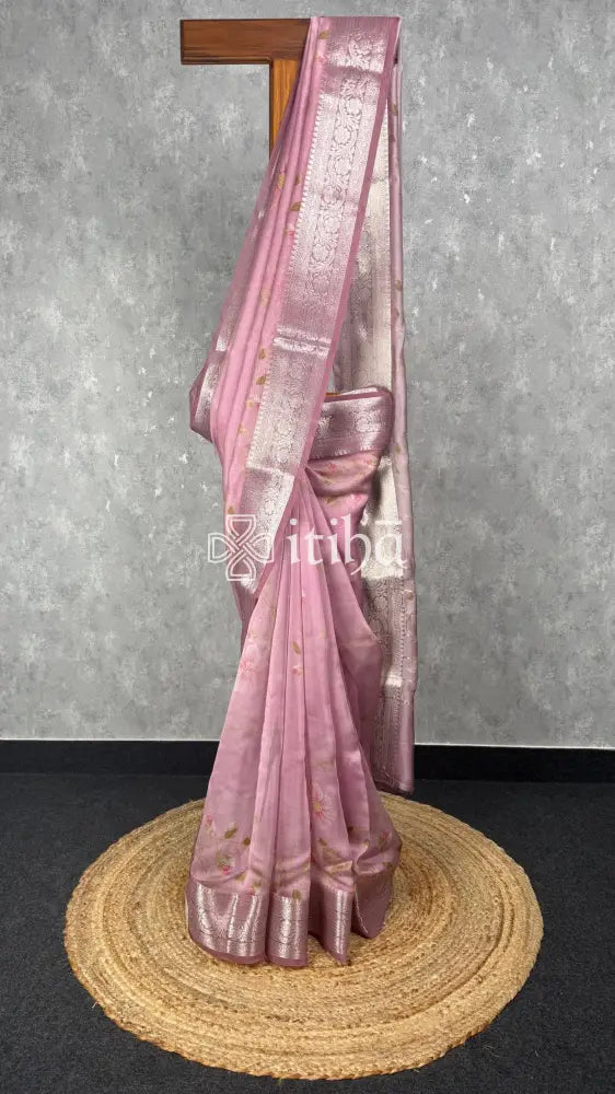 SOFT ORGANZA PRINTED SAREE