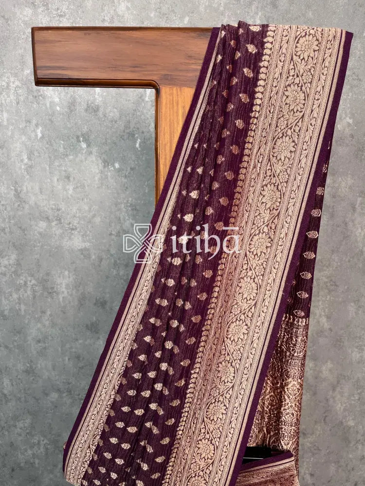 TISSUE CREPE SILK BANARASI SAREE
