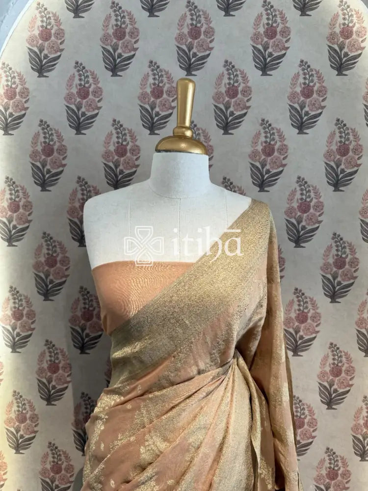 TISSUE CREPE SILK BANARASI SAREE