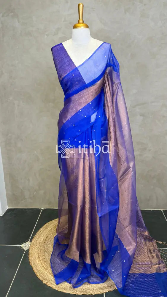 TISSUE KORA MUSLIN SAREE
