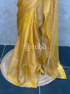 TISSUE KORA MUSLIN SILK SAREE