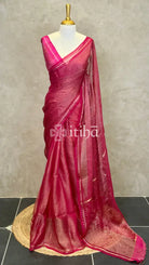 TISSUE KORA MUSLIN SILK SAREE