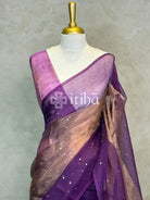 TISSUE KORA MUSLIN SILK SAREE