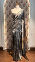 TISSUE ORGANZA BHUTA BANARASI SAREE