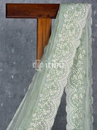 TISSUE ORGANZA EMBROIDERY SAREE