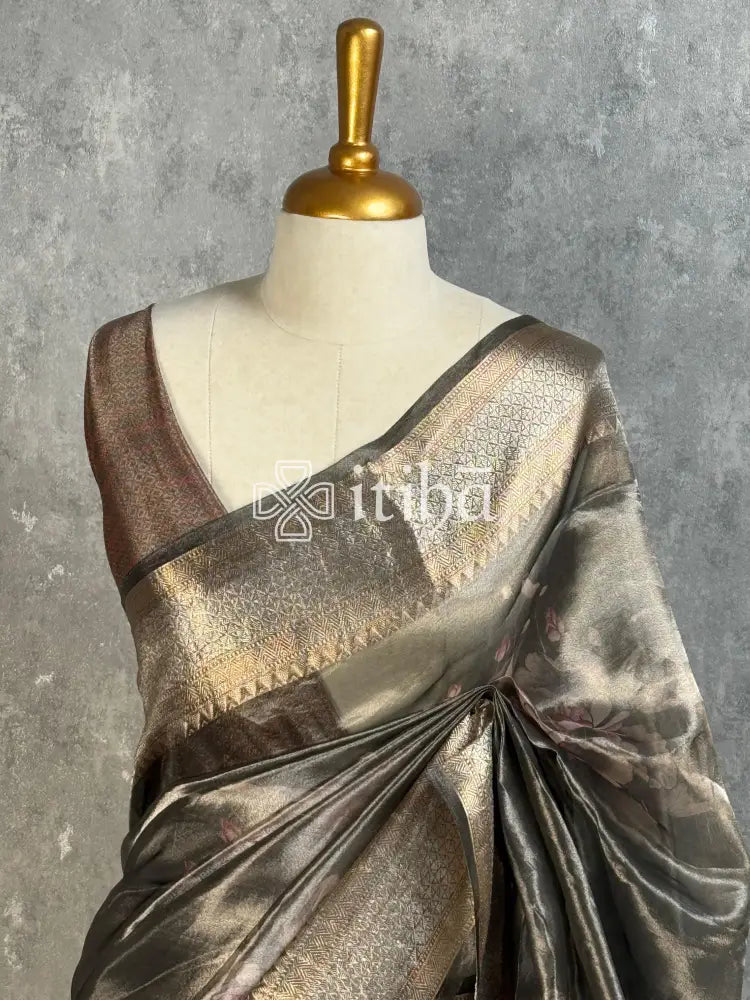 TISSUE ORGANZA PRINTED BANARASI SAREE
