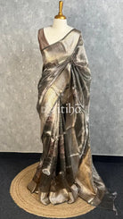 TISSUE ORGANZA PRINTED BANARASI SAREE