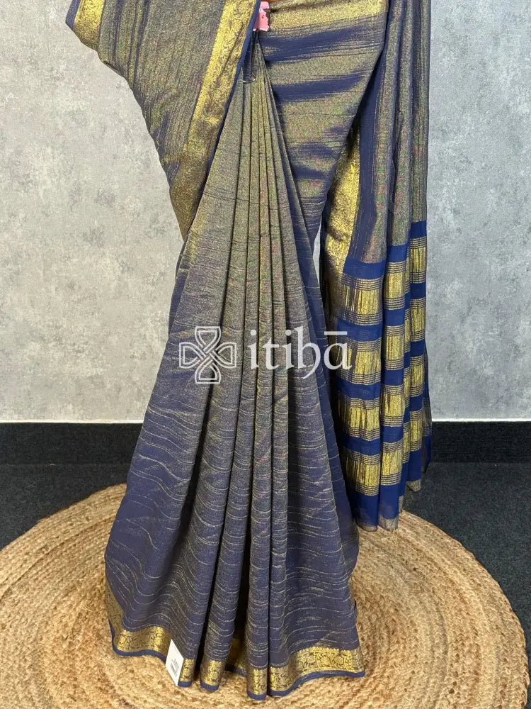 TISSUE SEMI SILK BANARASI SAREE