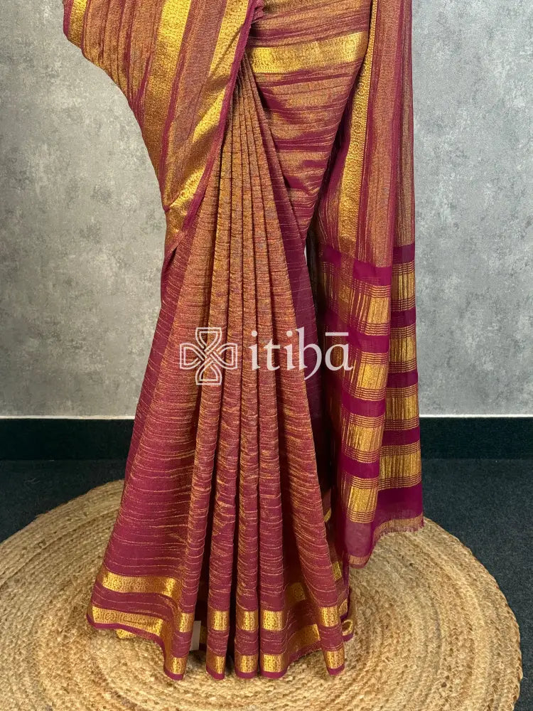 TISSUE SEMI SILK BANARASI SAREE