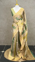 TISSUE SILK BANARASI SAREE - Green