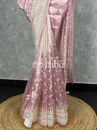 TISSUE SILK ORGANZA EMBROIDERY SAREE
