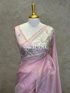 TURKISH APPLIQUE EMBROIDERY SAREE