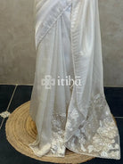 TURKISH APPLIQUE EMBROIDERY SAREE