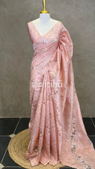 TURKISH ORGANZA DESIGNER SAREE