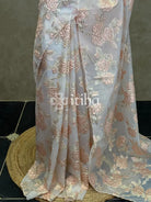 TURKISH ORGANZA DESIGNER SAREE