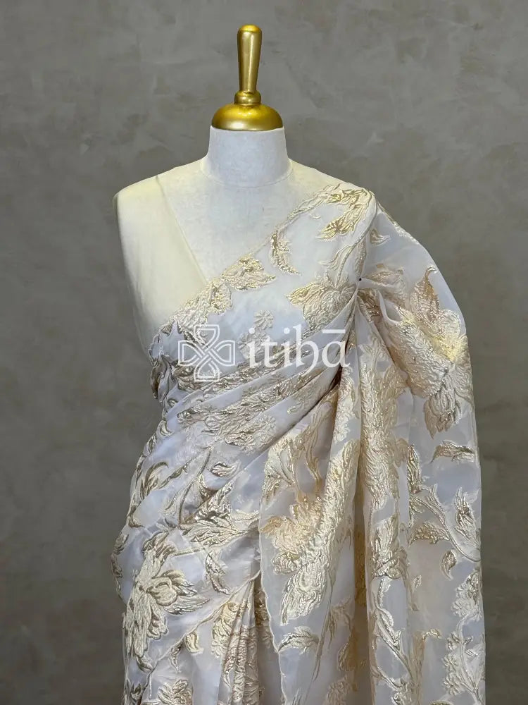 TURKISH ORGANZA DESIGNER SAREE