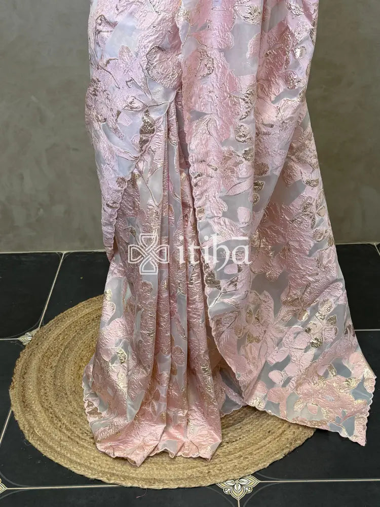 TURKISH ORGANZA DESIGNER SAREE